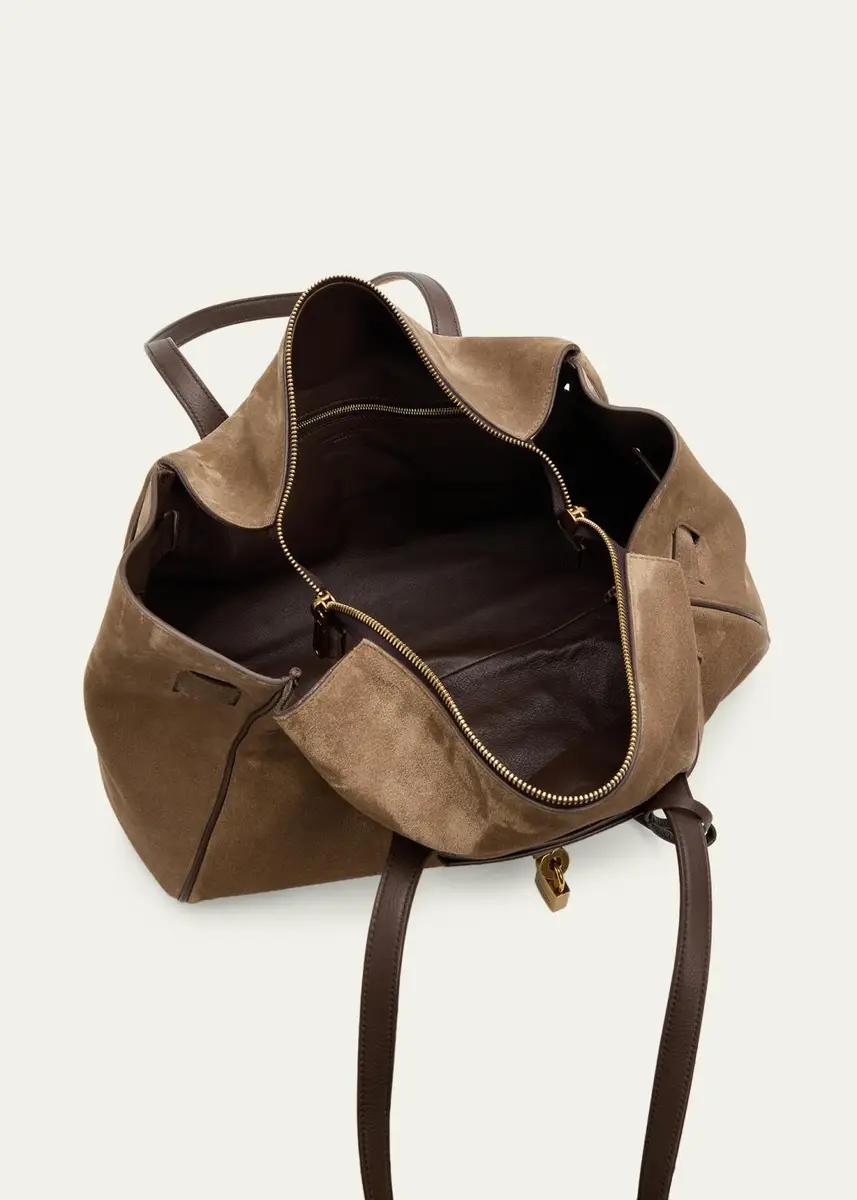 Brunello Cucinelli Explorer Suede Shoulder Bag | Thumbnail 4 Brunello Cucinelli Explorer Suede Shoulder Bag | Thumbnail 4