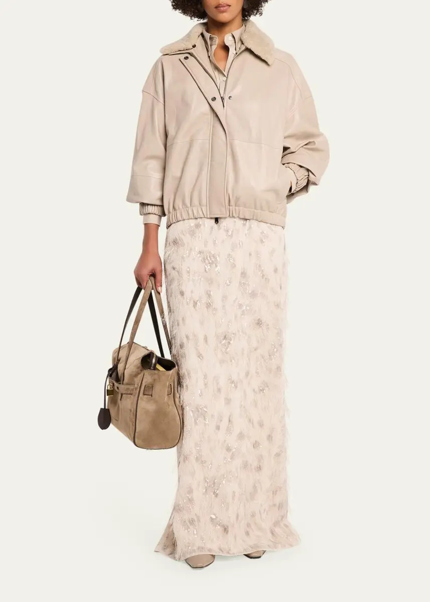 Brunello Cucinelli Explorer Suede Shoulder Bag | Thumbnail 5 Brunello Cucinelli Explorer Suede Shoulder Bag | Thumbnail 5