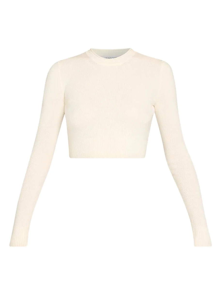 Merino Wool Crop T-Shirt Merino Wool Crop T-Shirt