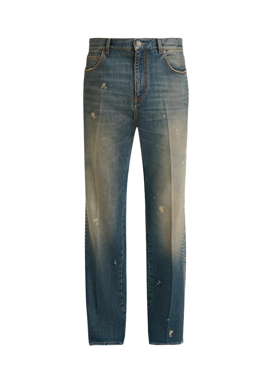 Men's MA Fit Star Studded-Trim Jeans