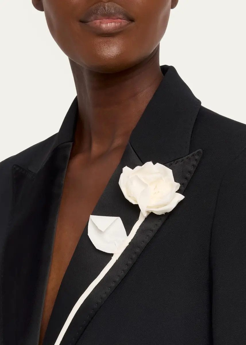 Lafayette 148 New York Floral Applique Peak-Lapel Blazer | Thumbnail 5 Lafayette 148 New York Floral Applique Peak-Lapel Blazer | Thumbnail 5