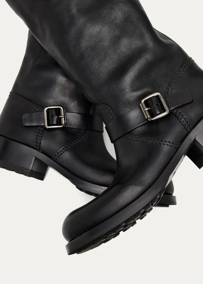 Prada 40mm Shard Leather Knee-High Moto Boots | Thumbnail 5 Prada 40mm Shard Leather Knee-High Moto Boots | Thumbnail 5