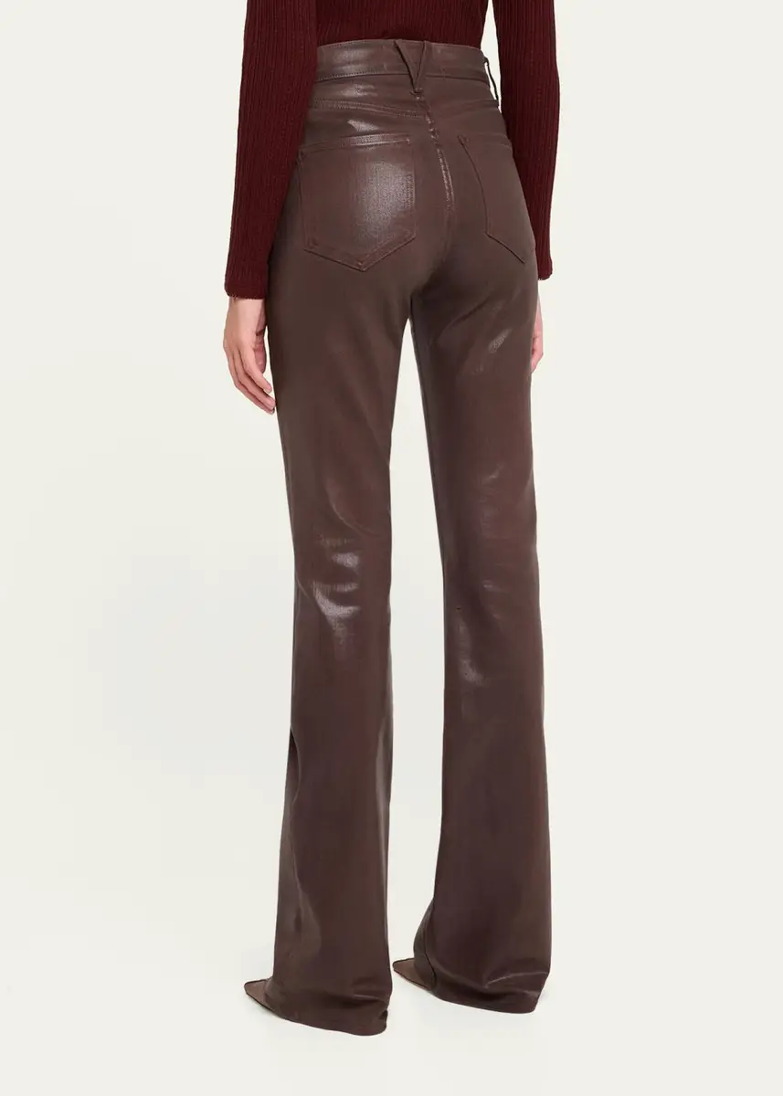 Veronica Beard Beverly Vegan Leather Flare Pants | Thumbnail 3
