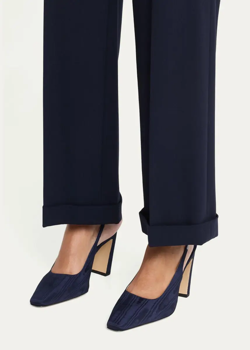 Stuart Weitzman 85mm Stassi Moire Slingback Pumps | Thumbnail 2 Stuart Weitzman 85mm Stassi Moire Slingback Pumps | Thumbnail 2