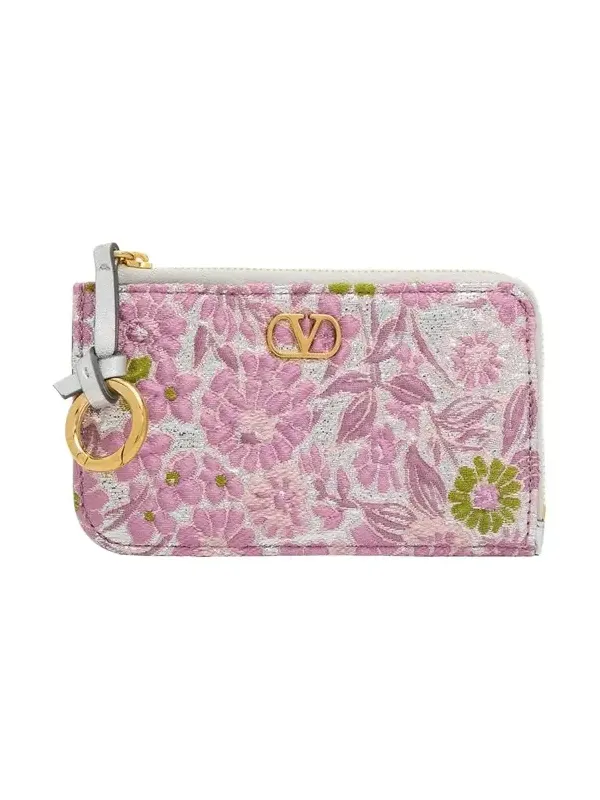 VLogo Metallic Floral Coin Purse VLogo Metallic Floral Coin Purse