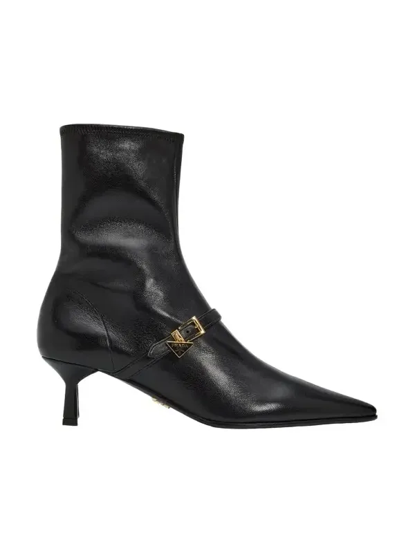 55mm Stivaletti Leather Ankle Booties 55mm Stivaletti Leather Ankle Booties