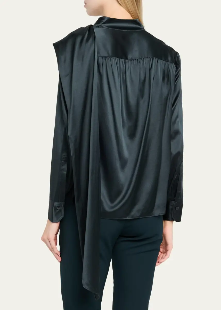 A.L.C. Nadine Draped Silk Scarf Top | Thumbnail 3 A.L.C. Nadine Draped Silk Scarf Top | Thumbnail 3