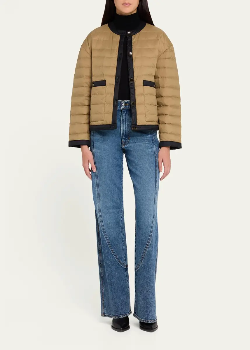 Veronica Beard Pearson Quilted Button-Front Jacket | Thumbnail 2