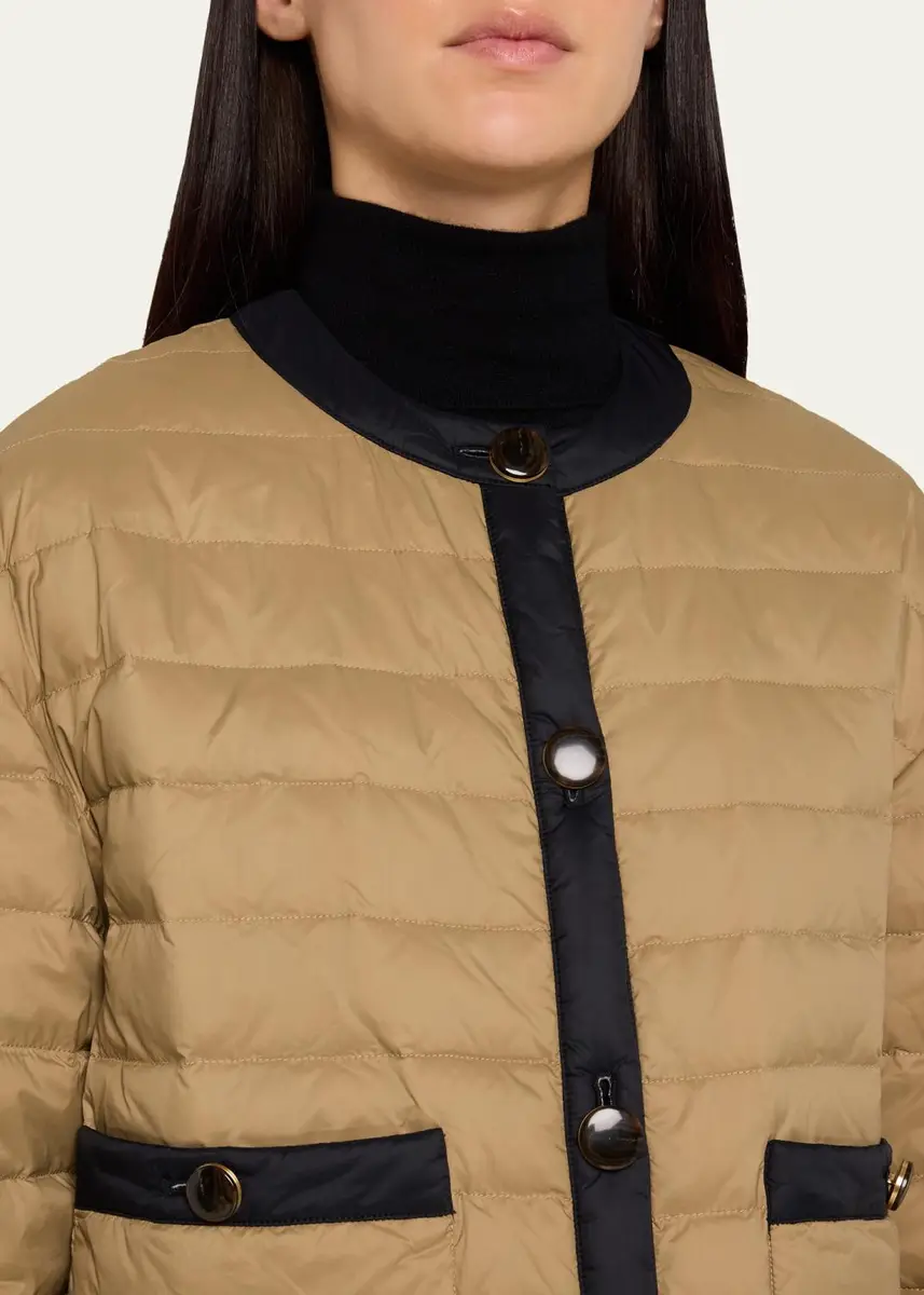 Veronica Beard Pearson Quilted Button-Front Jacket | Thumbnail 5