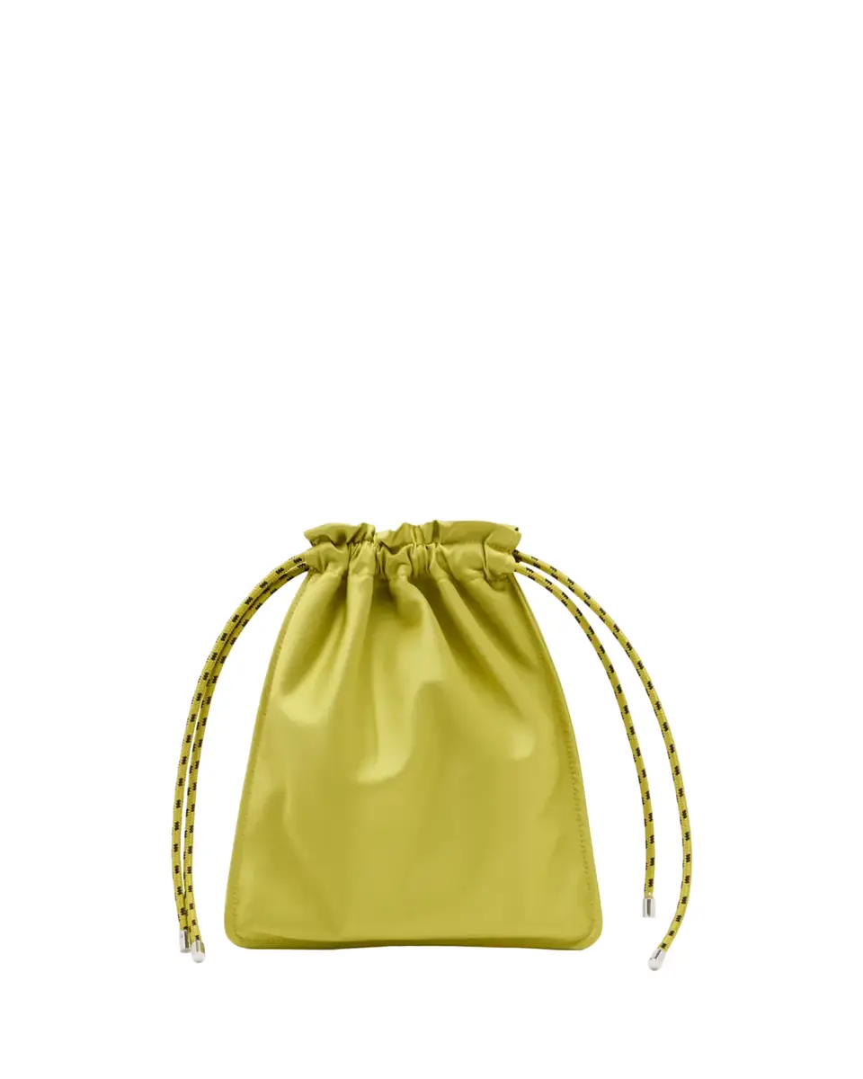 Plan C Duchesse Satin Drawstring Pouch Bag | Thumbnail 2