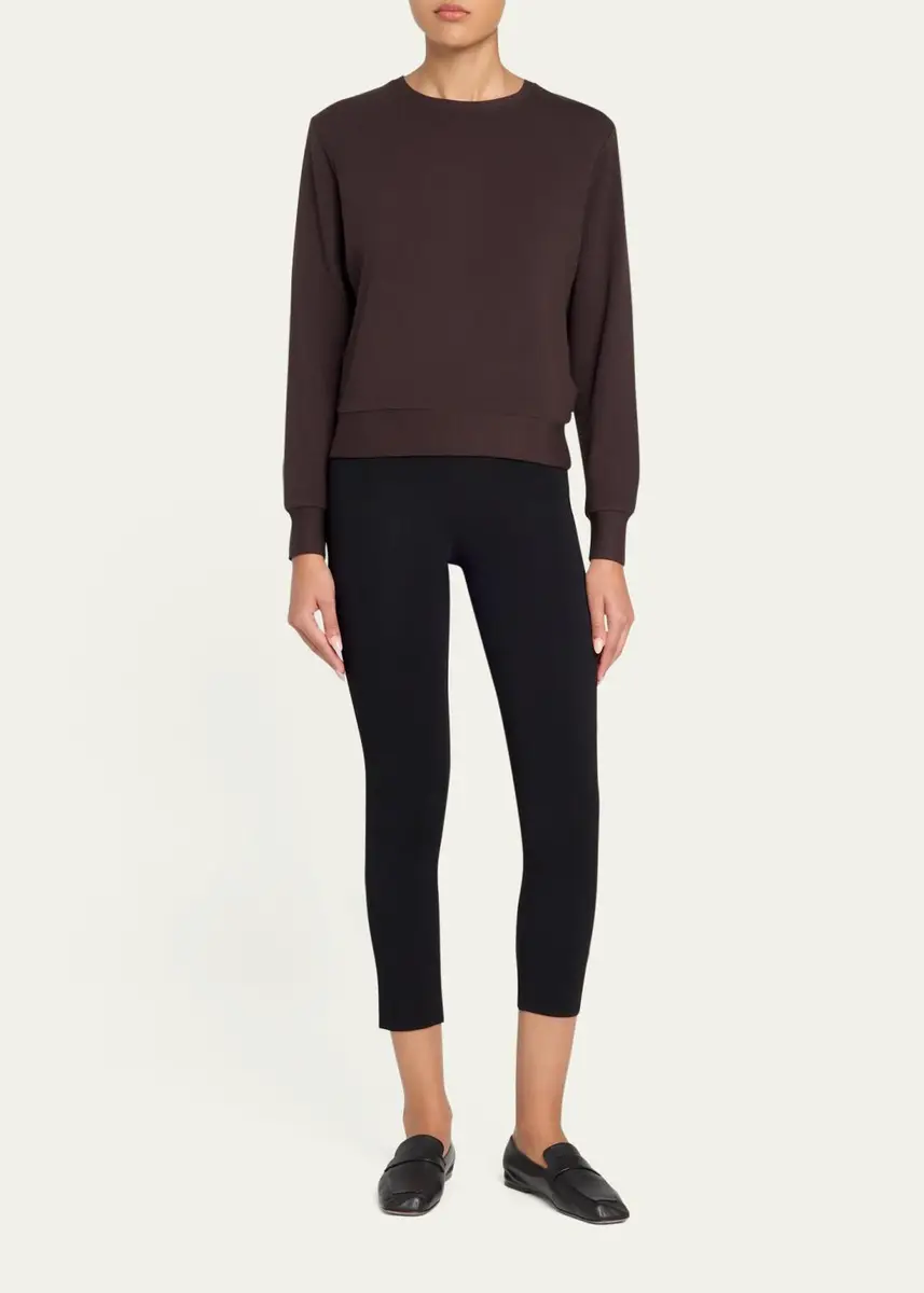 MAJESTIC FILATURES French Terry Crop Crewneck Sweatshirt | Thumbnail 2 MAJESTIC FILATURES French Terry Crop Crewneck Sweatshirt | Thumbnail 2