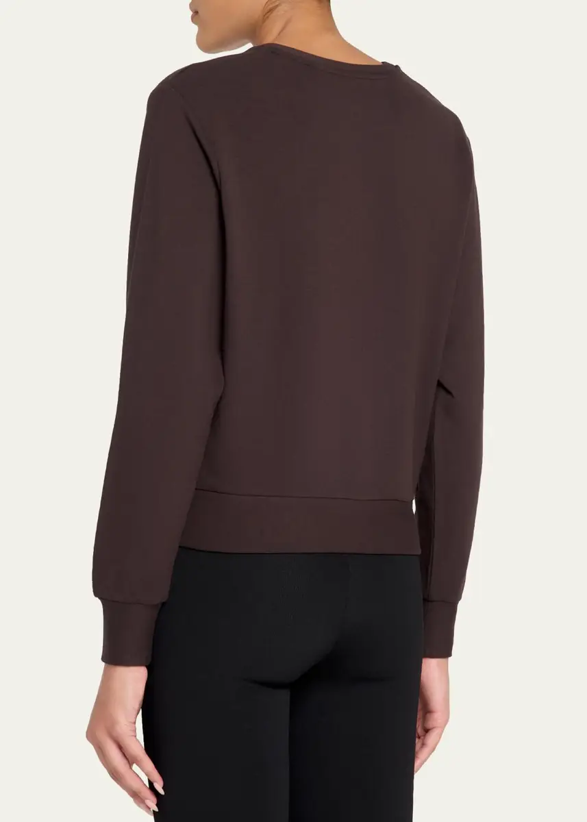 MAJESTIC FILATURES French Terry Crop Crewneck Sweatshirt | Thumbnail 3 MAJESTIC FILATURES French Terry Crop Crewneck Sweatshirt | Thumbnail 3