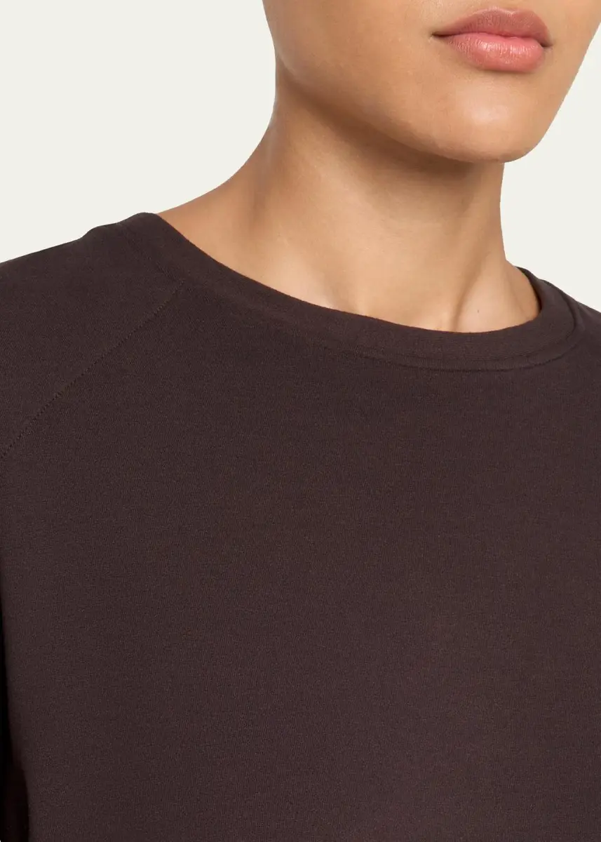 MAJESTIC FILATURES French Terry Crop Crewneck Sweatshirt | Thumbnail 5 MAJESTIC FILATURES French Terry Crop Crewneck Sweatshirt | Thumbnail 5