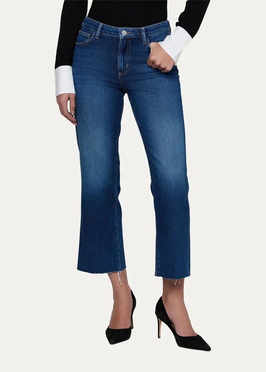 L'Agence Wanda High-Rise Cropped Wide-Leg Jeans | Thumbnail 4 L'Agence Wanda High-Rise Cropped Wide-Leg Jeans | Thumbnail 4