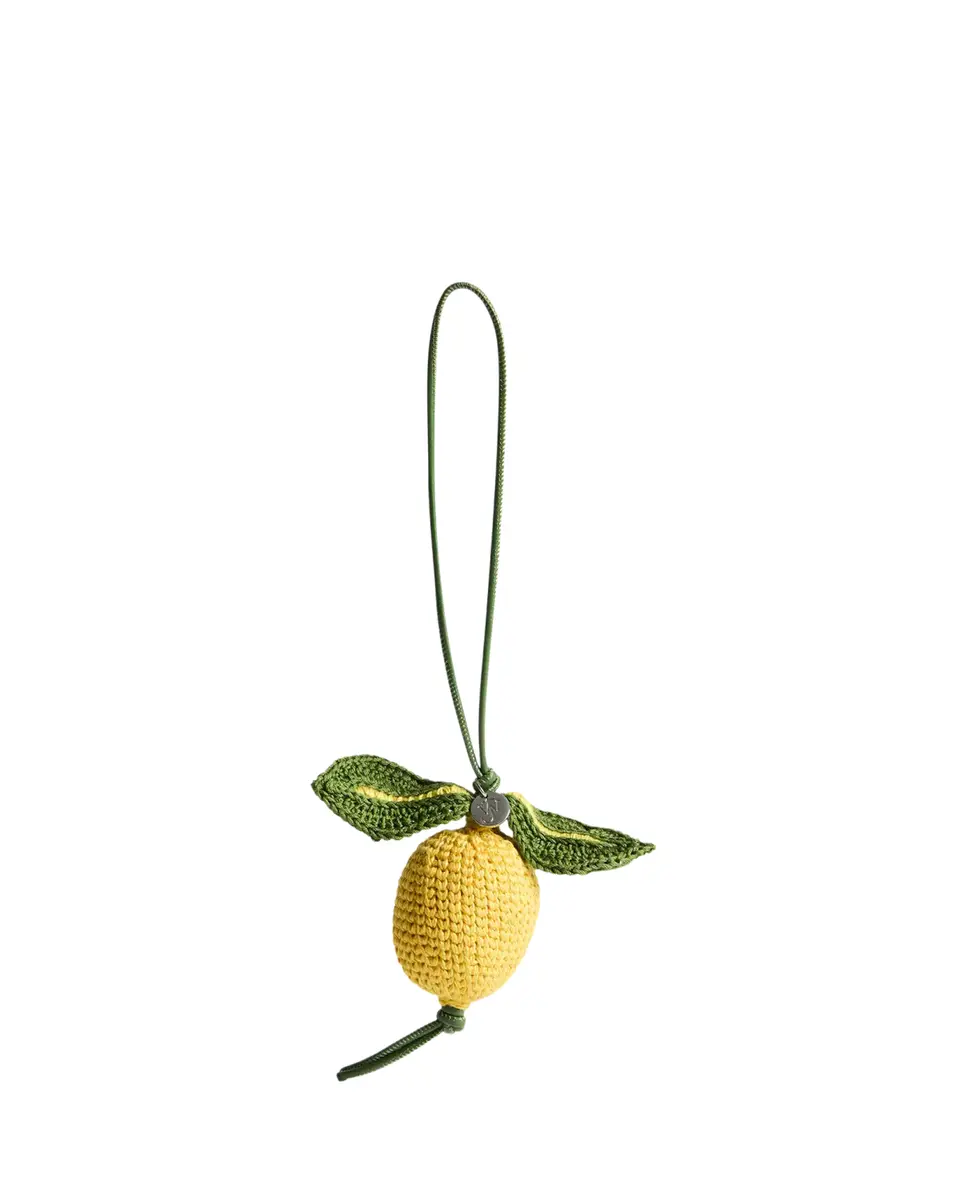 JW Anderson Men's Hand-Crocheted Lemon Bag Charm | Thumbnail 2 JW Anderson Men's Hand-Crocheted Lemon Bag Charm | Thumbnail 2
