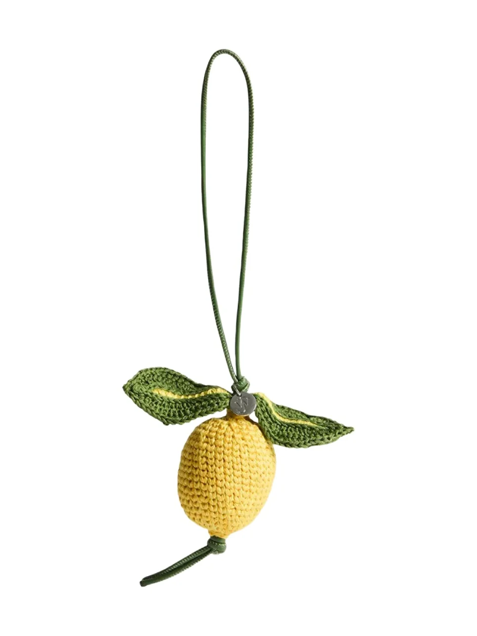 Men's Hand-Crocheted Lemon Bag Charm