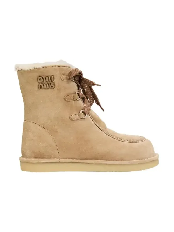 Suede Shearling-Lined Ankle Boots Suede Shearling-Lined Ankle Boots