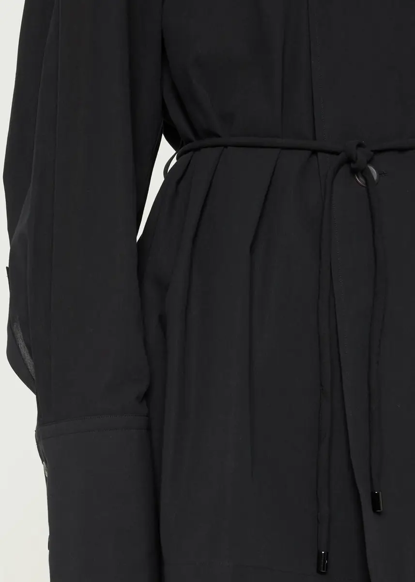Issey Miyake Monsieur Belted Cotton Poplin Double-Breasted Shirt | Thumbnail 5 Issey Miyake Monsieur Belted Cotton Poplin Double-Breasted Shirt | Thumbnail 5