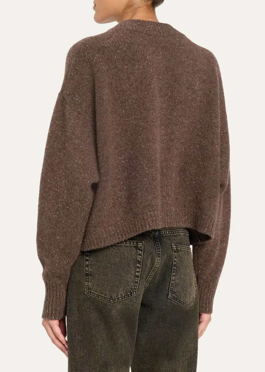 Frame Flecked Wool-Cashmere Cardigan | Thumbnail 3 Frame Flecked Wool-Cashmere Cardigan | Thumbnail 3