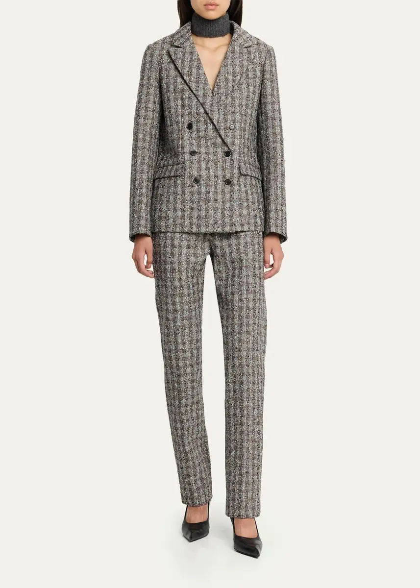 Marc Jacobs Runway Slim-Fit Wool-Blend Checked Pants | Thumbnail 2 Marc Jacobs Runway Slim-Fit Wool-Blend Checked Pants | Thumbnail 2