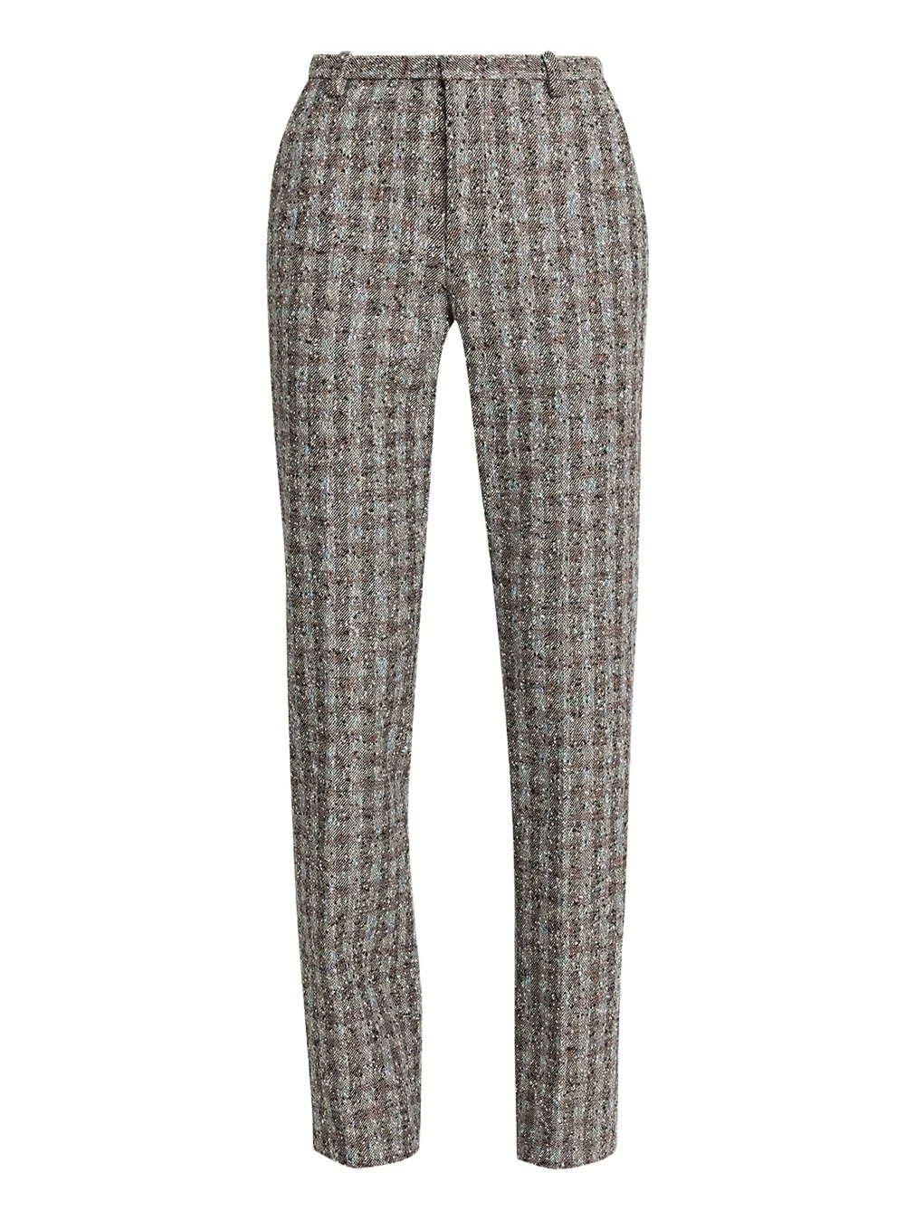 Slim-Fit Wool-Blend Checked Pants Slim-Fit Wool-Blend Checked Pants