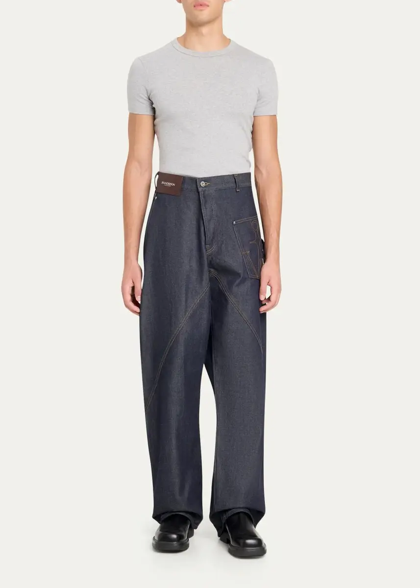 JW Anderson Turn-Up-Cuff Workwear Jeans | Thumbnail 2 JW Anderson Turn-Up-Cuff Workwear Jeans | Thumbnail 2