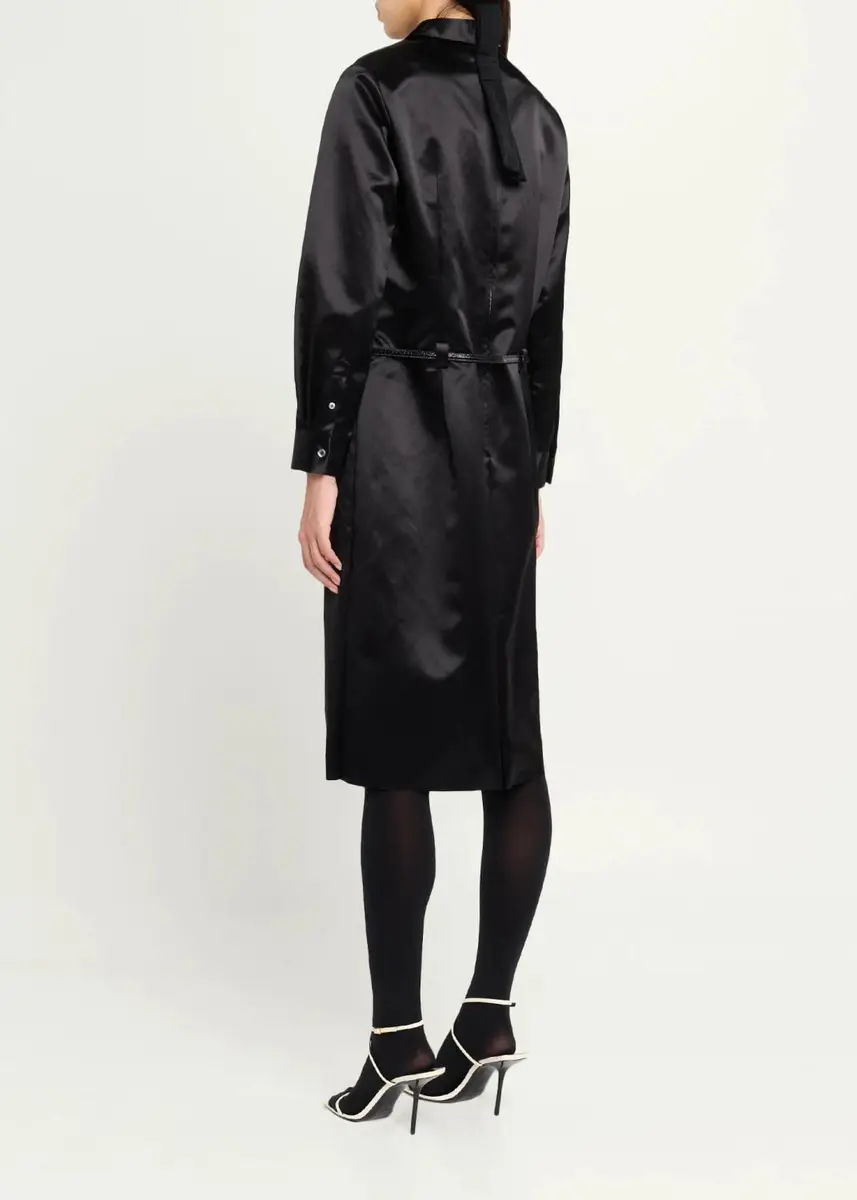 Marc Jacobs Runway Ruffled Satin Knee-Length Dress | Thumbnail 3 Marc Jacobs Runway Ruffled Satin Knee-Length Dress | Thumbnail 3
