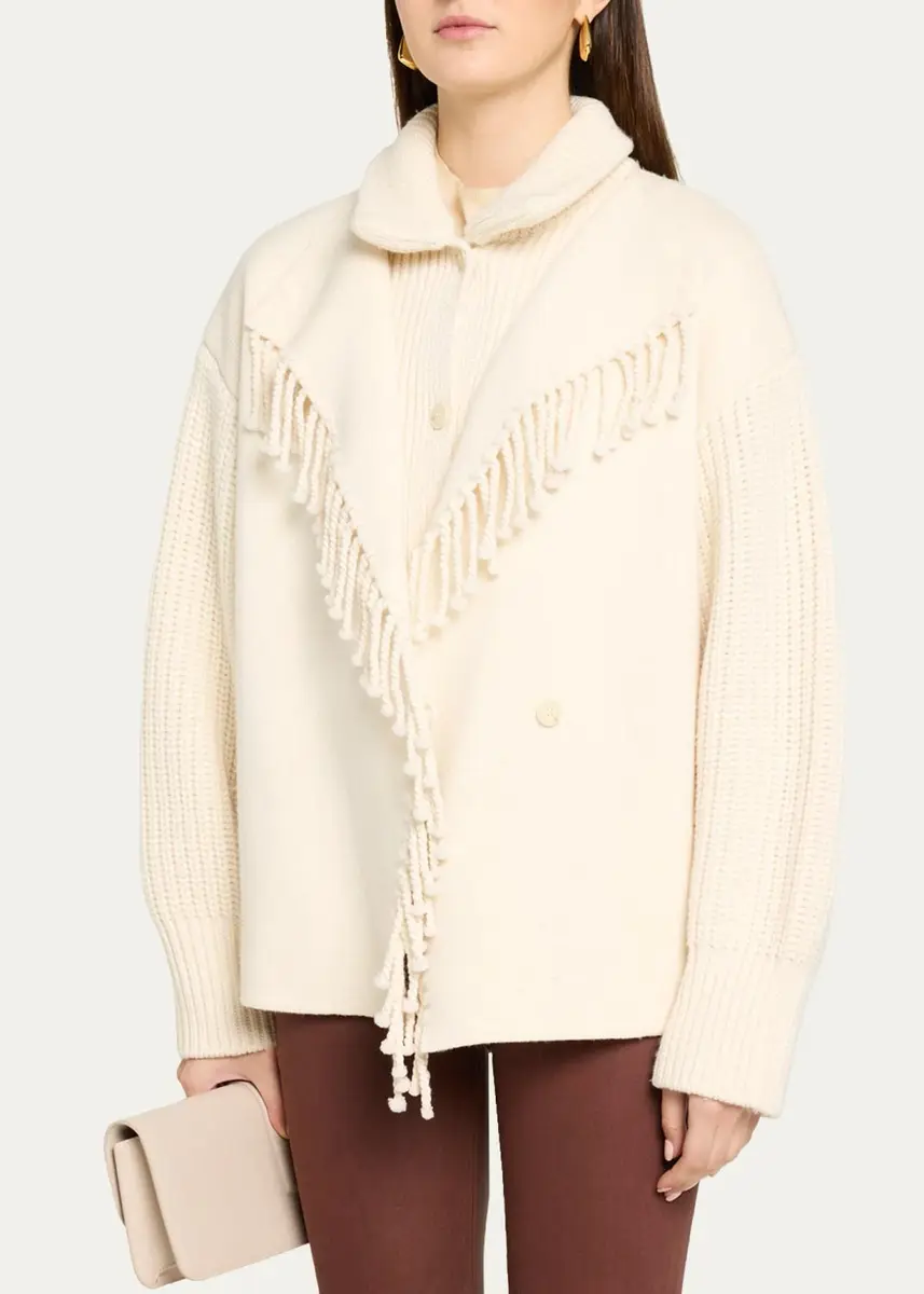 Frame The Fringe Wool Coat | Thumbnail 4 Frame The Fringe Wool Coat | Thumbnail 4