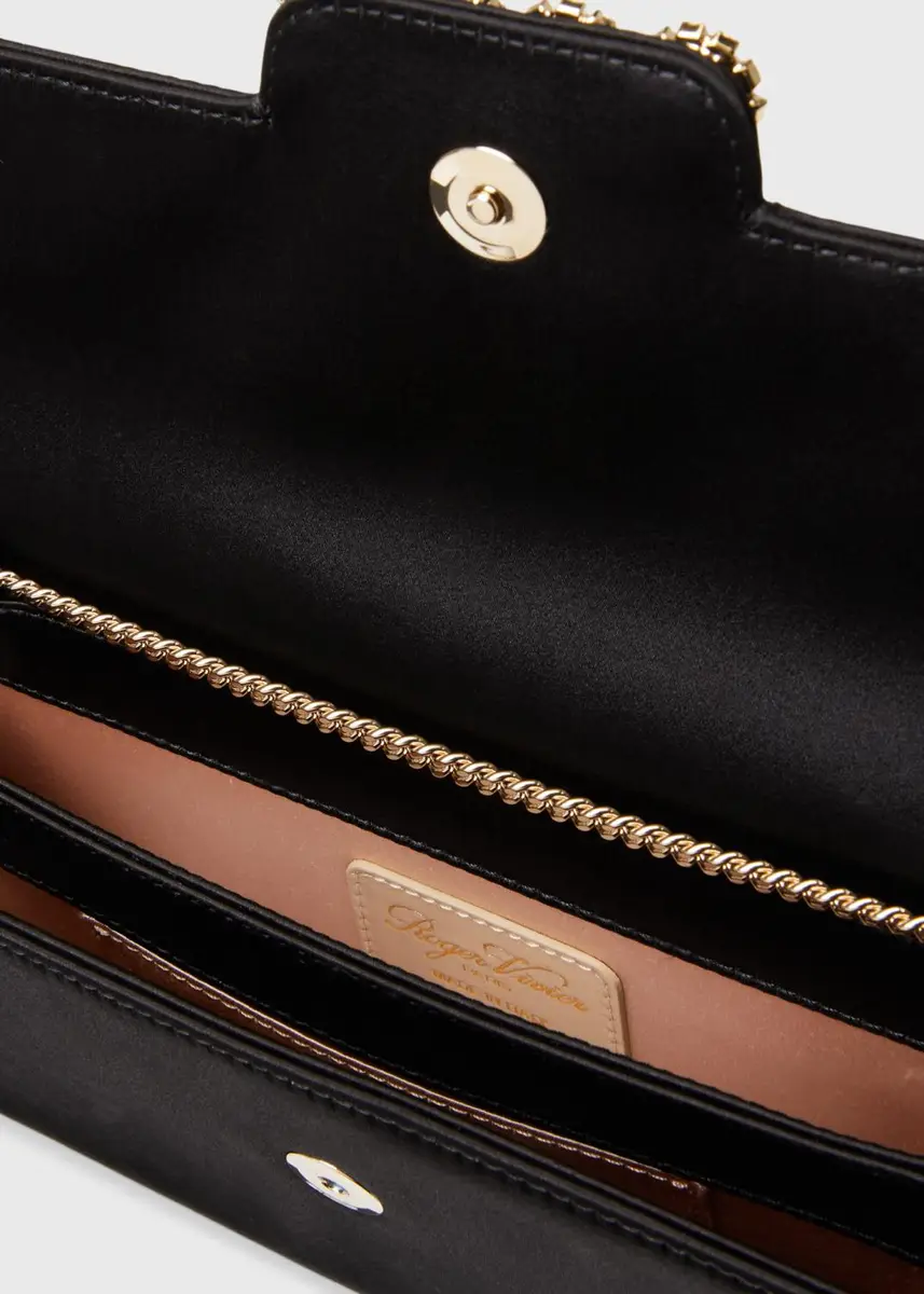 Roger Vivier Crystal Buckle Satin Clutch Bag | Thumbnail 3 Roger Vivier Crystal Buckle Satin Clutch Bag | Thumbnail 3