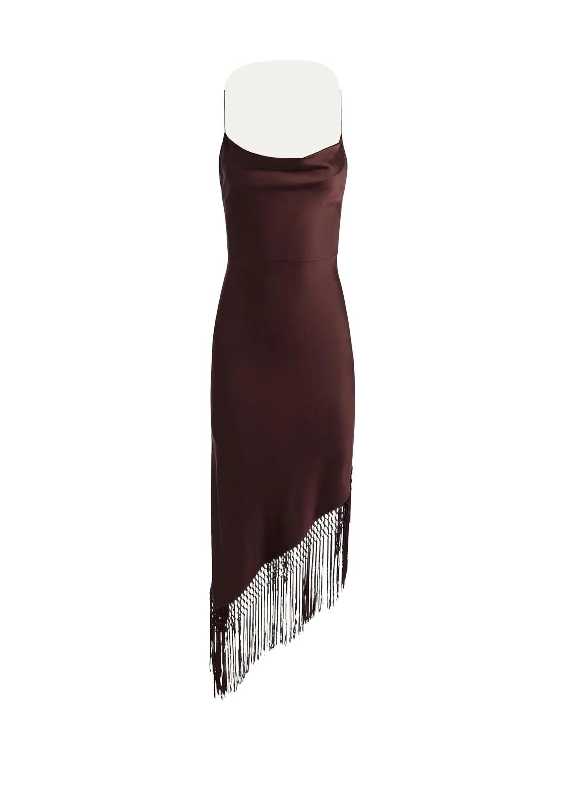 Harmony Drapey Slip Fringe Midi Dress Harmony Drapey Slip Fringe Midi Dress