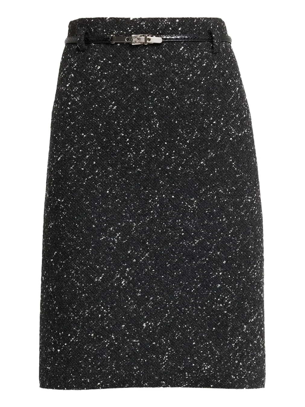 Marc Jacobs Runway Virgin Wool-Blend Belted Midi Skirt