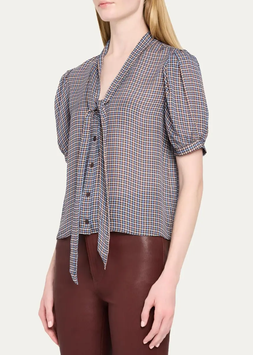 Frame The Sonnet Silk Blouse | Thumbnail 4 Frame The Sonnet Silk Blouse | Thumbnail 4