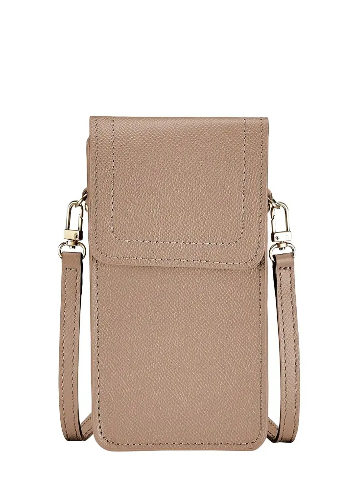 Graphic Image Liv Leather Crossbody Phone Case