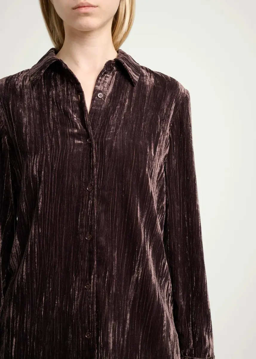 Proenza Schouler White Label Madi Crinkled Button-Front Top | Thumbnail 5 Proenza Schouler White Label Madi Crinkled Button-Front Top | Thumbnail 5