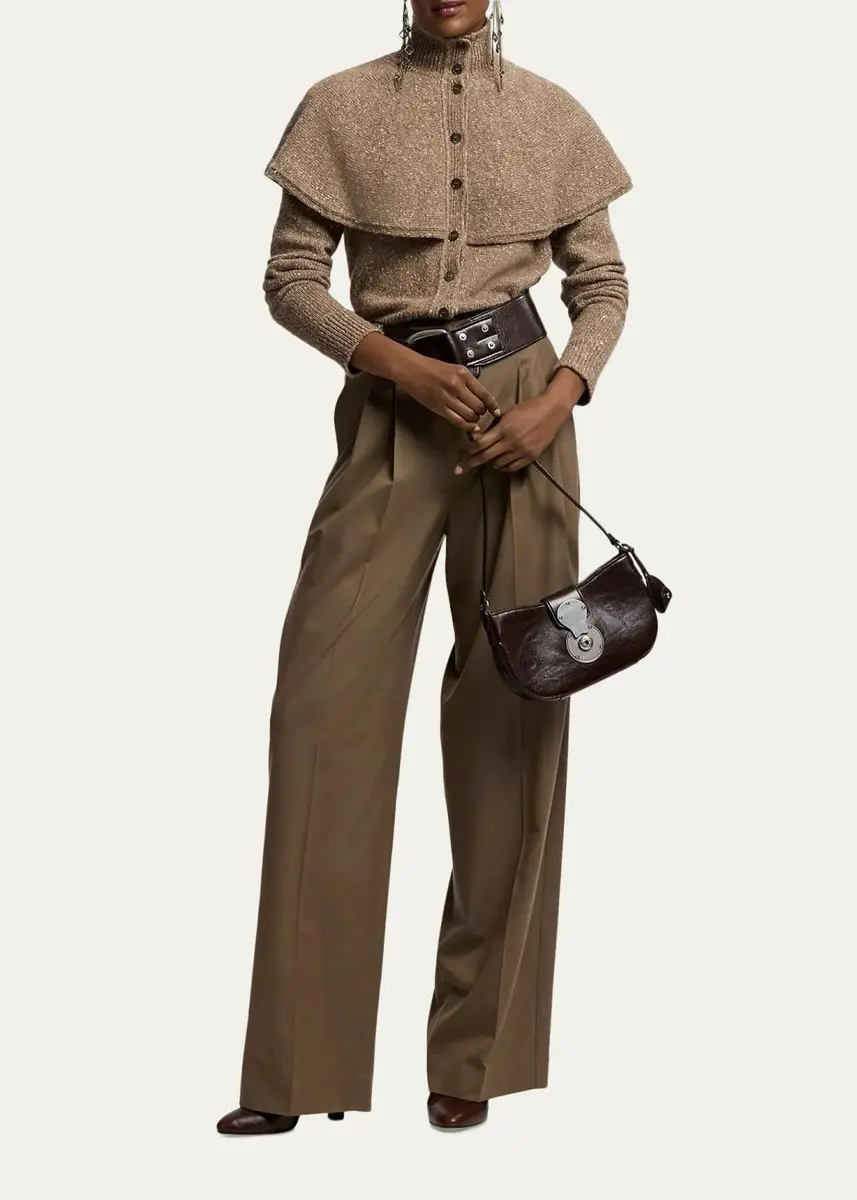 Ralph Lauren Collection Cashmere Donegal Cape Cardigan Sweater | Thumbnail 2