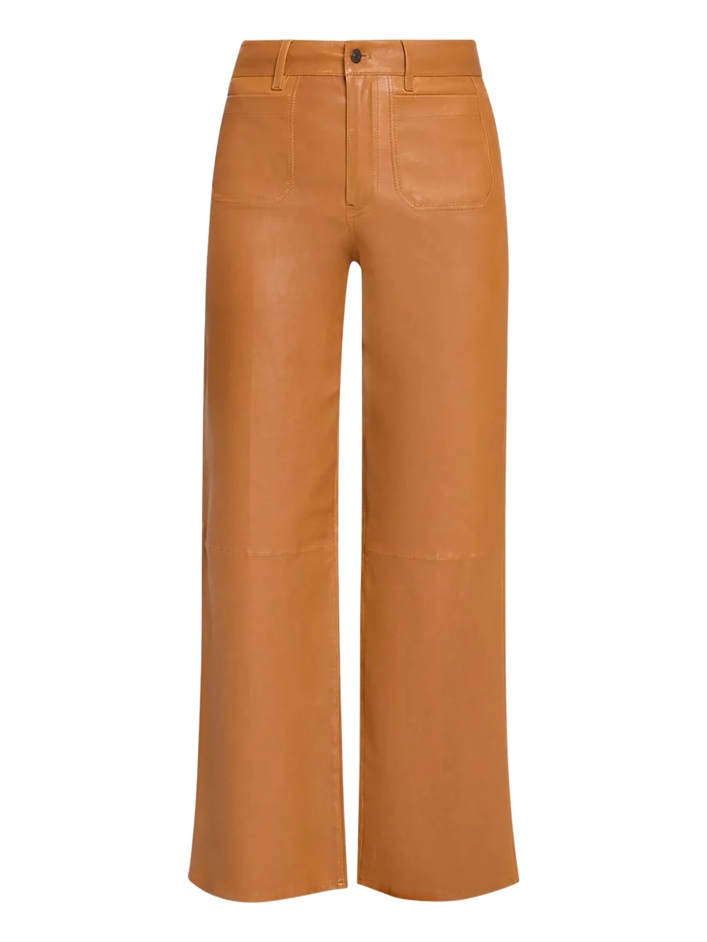 Frame The Modernist Leather Slim-Fit Palazzo Pants