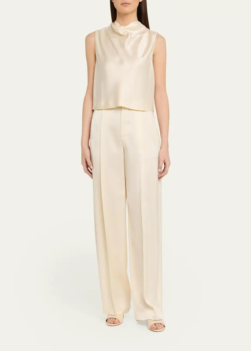 Vince High-Rise Satin Trousers | Thumbnail 2 Vince High-Rise Satin Trousers | Thumbnail 2