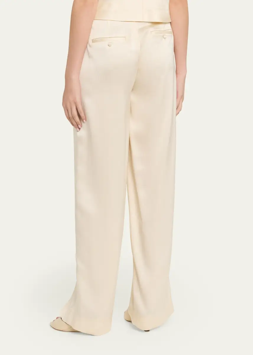Vince High-Rise Satin Trousers | Thumbnail 3 Vince High-Rise Satin Trousers | Thumbnail 3