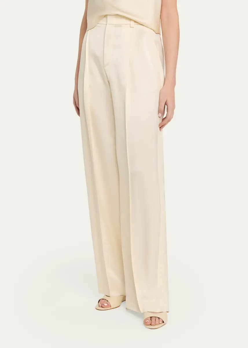 Vince High-Rise Satin Trousers | Thumbnail 4 Vince High-Rise Satin Trousers | Thumbnail 4