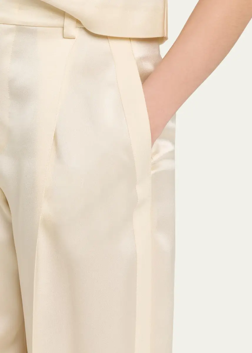 Vince High-Rise Satin Trousers | Thumbnail 5 Vince High-Rise Satin Trousers | Thumbnail 5