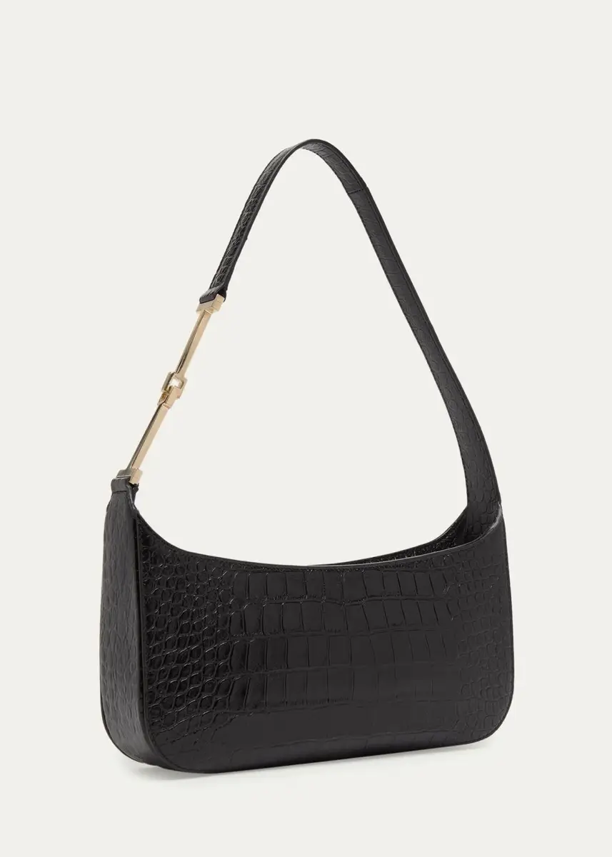 Tom Ford Arc Small Croc-Embossed Leather Shoulder Bag | Thumbnail 3 Tom Ford Arc Small Croc-Embossed Leather Shoulder Bag | Thumbnail 3