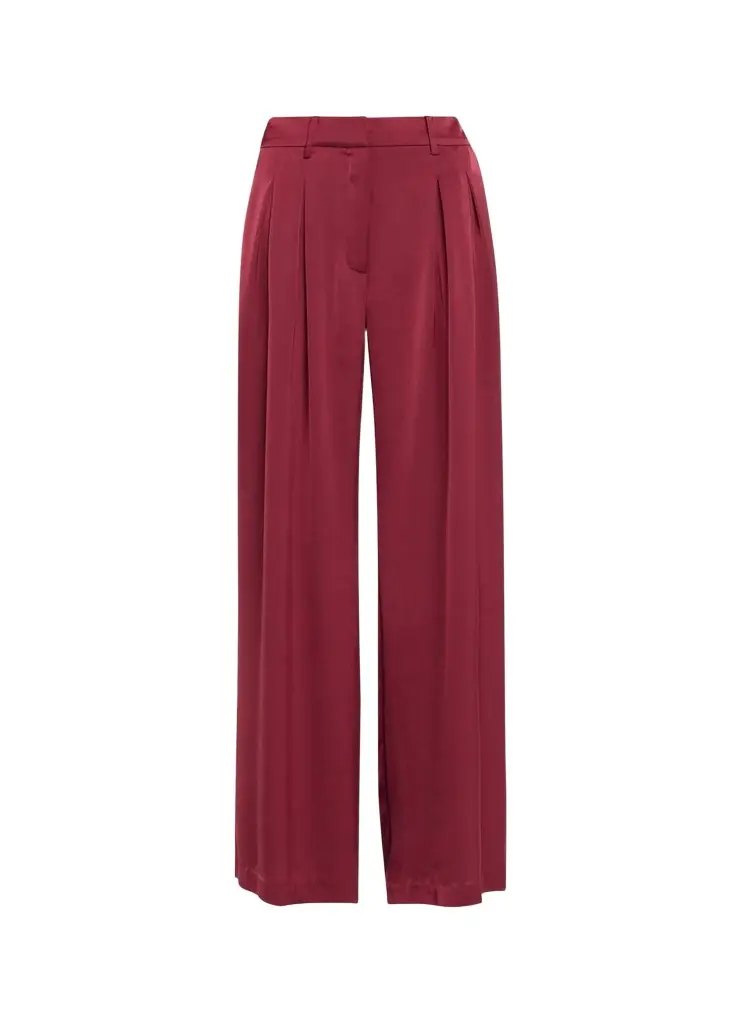 Ramy Brook Oscar Pleated Wide-Leg Pants