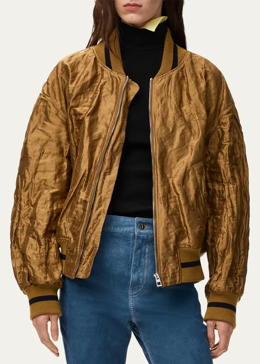 Loewe Satin Oversized Bomber Jacket | Thumbnail 4
