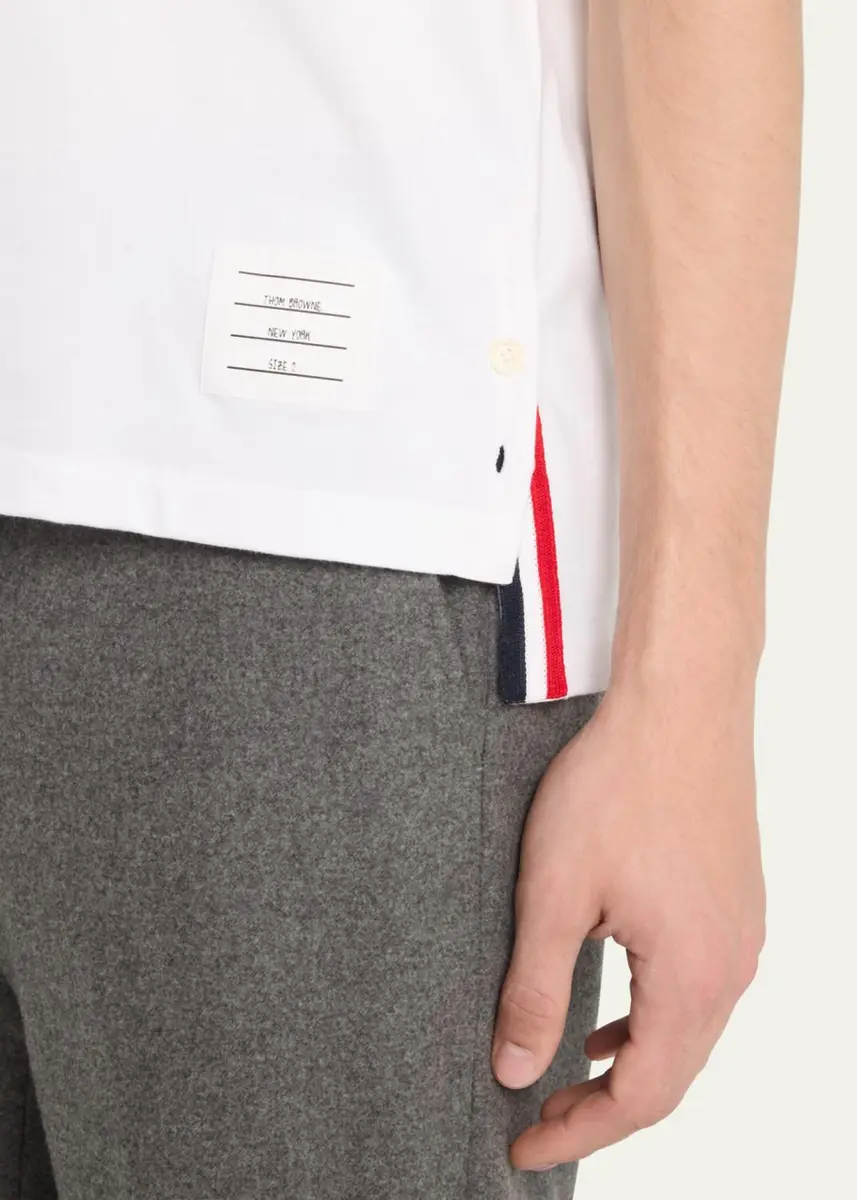 Thom Browne Short-Sleeve Logo Pocket T-Shirt | Thumbnail 5 Thom Browne Short-Sleeve Logo Pocket T-Shirt | Thumbnail 5
