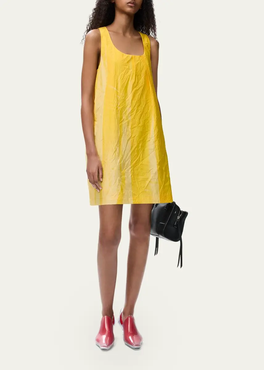 Loewe Gradient-Print Crinkled Cotton Mini Shift Dress | Thumbnail 2