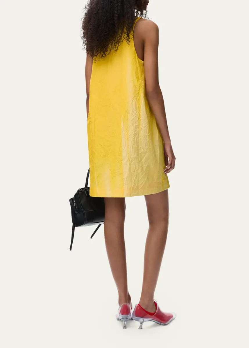 Loewe Gradient-Print Crinkled Cotton Mini Shift Dress | Thumbnail 3