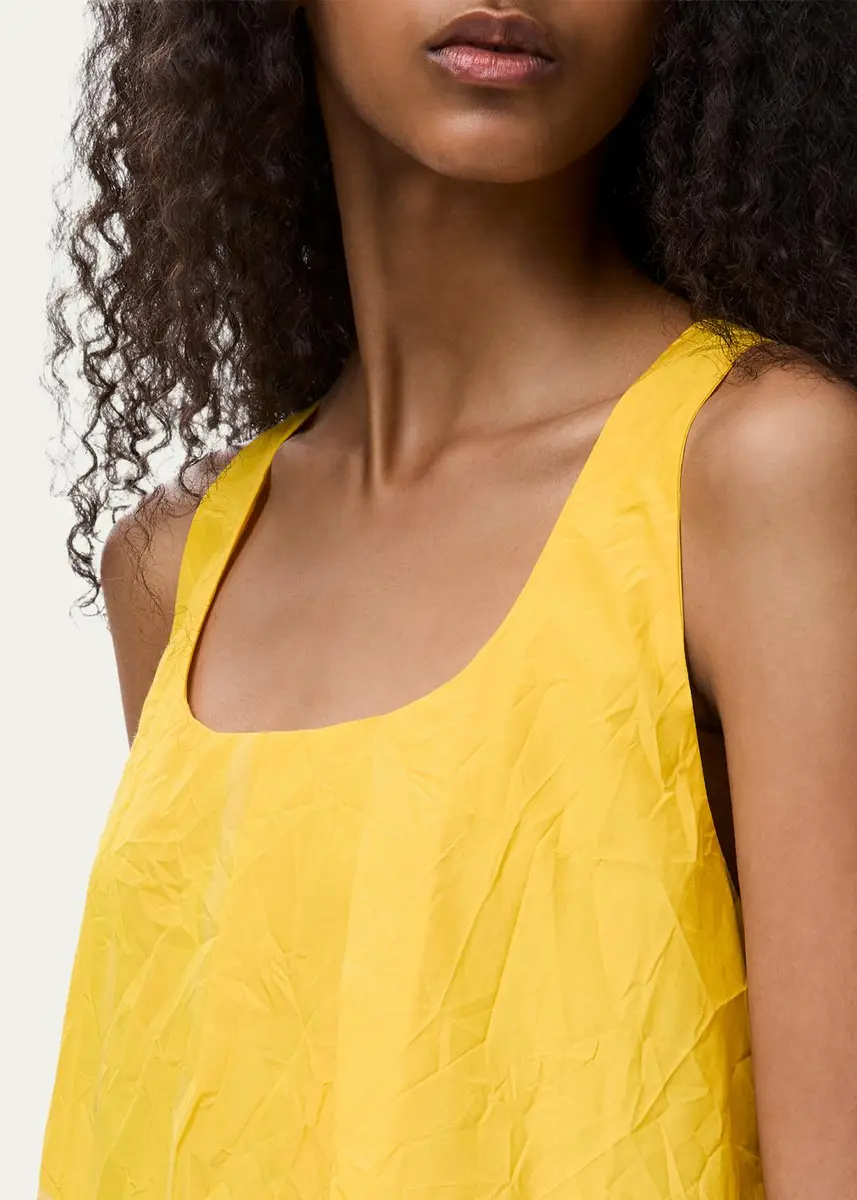 Loewe Gradient-Print Crinkled Cotton Mini Shift Dress | Thumbnail 4