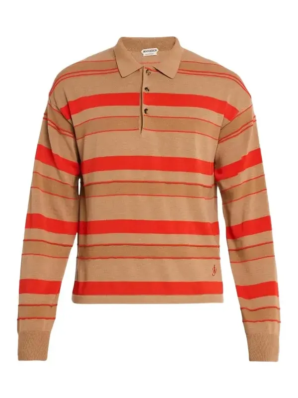 Men's Multi-Stripe Knit Rugby Shirt