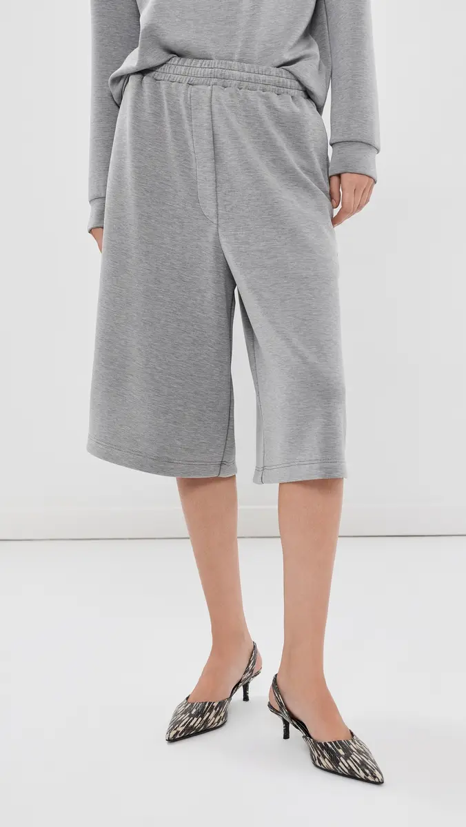 Tibi Feather Weight Viscose Neoprene Relaxed Shorts | Thumbnail 2 Tibi Feather Weight Viscose Neoprene Relaxed Shorts | Thumbnail 2