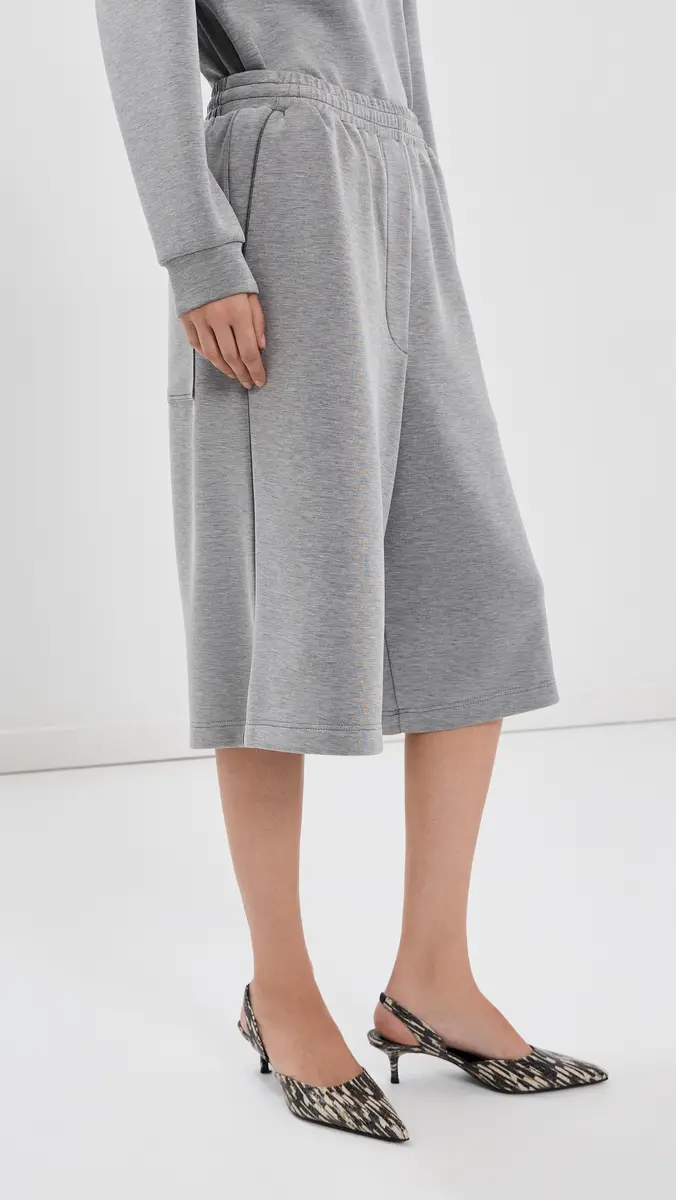Tibi Feather Weight Viscose Neoprene Relaxed Shorts | Thumbnail 4 Tibi Feather Weight Viscose Neoprene Relaxed Shorts | Thumbnail 4